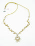 Premium Gold Finish Sayara Collection Necklace with CZ Stones 12810N