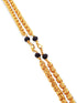 Premium Gold Finish Two Layers Real Coral / Pearl / Jade Chain 30 inches 6916N