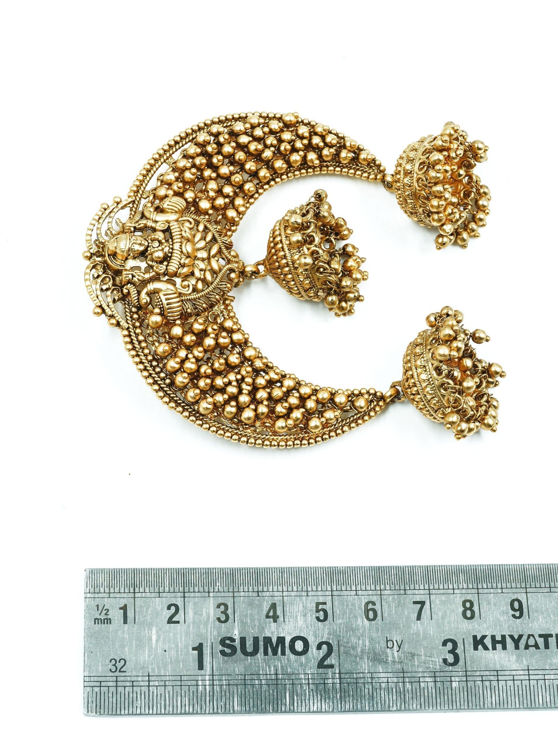 Premium Gold Finish guaranteed quality CZ Hair Clips /Hair Pins 12853N - Griiham