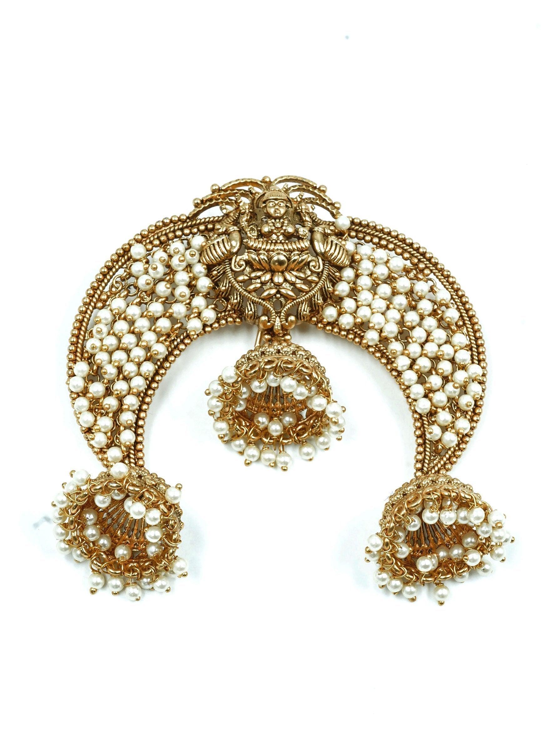 Premium Gold Finish guaranteed quality CZ Hair Clips /Hair Pins 12853N - Griiham