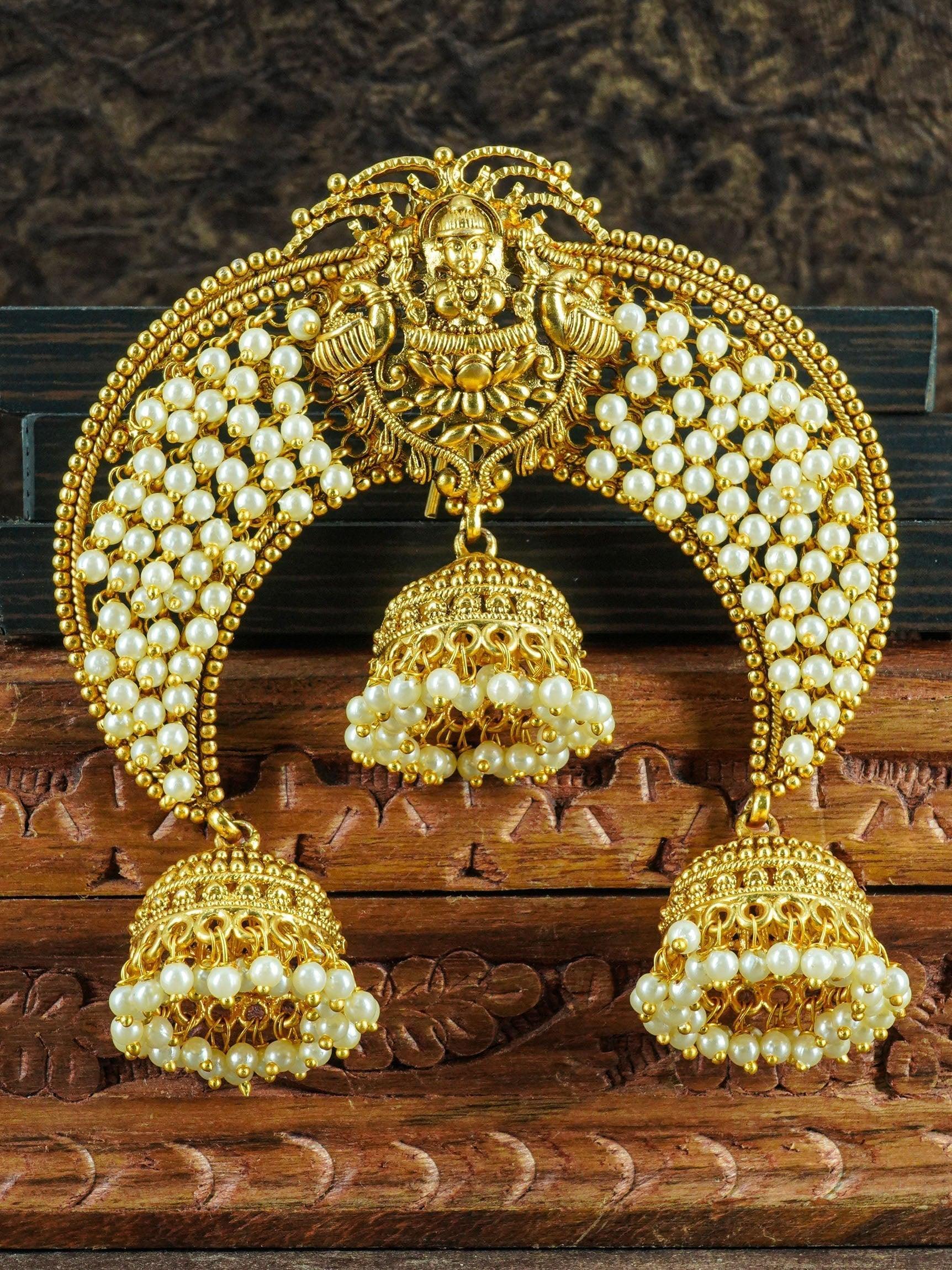 Premium Gold Finish guaranteed quality CZ Hair Clips /Hair Pins 12853N - Griiham