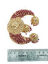 Premium Gold Finish guaranteed quality CZ Hair Clips /Hair Pins 12856N