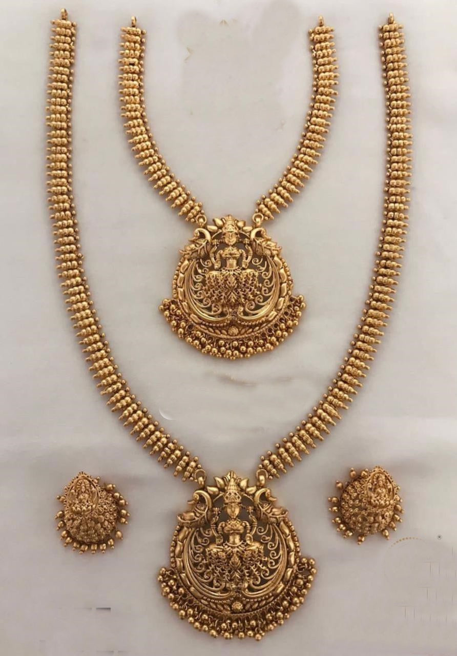 Premium Gold Finish necklace set Combo 18257N