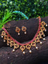 Premium Gold Light weight multicolor Necklace set 7731N-Necklace Set-Kanakam-Ruby Red-Griiham
