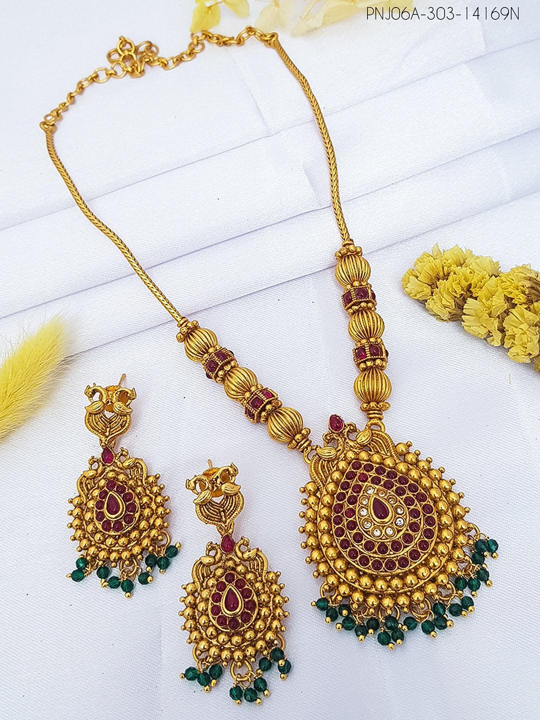 Premium Gold Plated Chakra pendant set