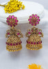 Premium Gold Plated Cute Jhumki Earrings 22093N - Griiham