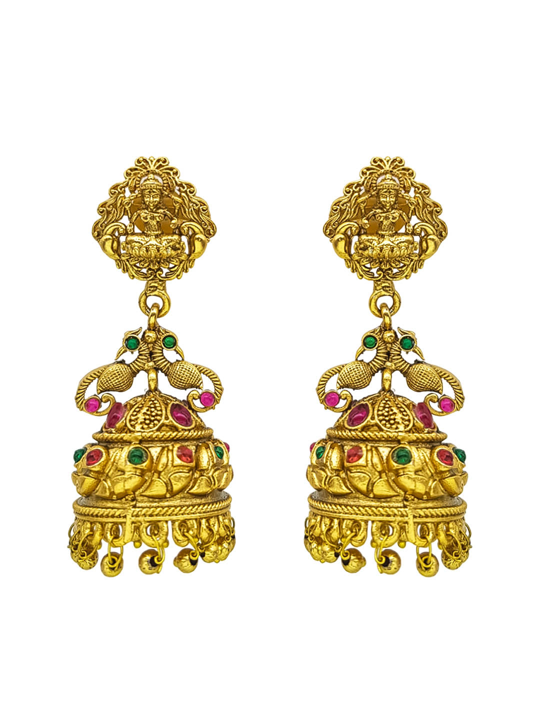 Premium Gold Plated Cute Jhumki Earrings 22095N