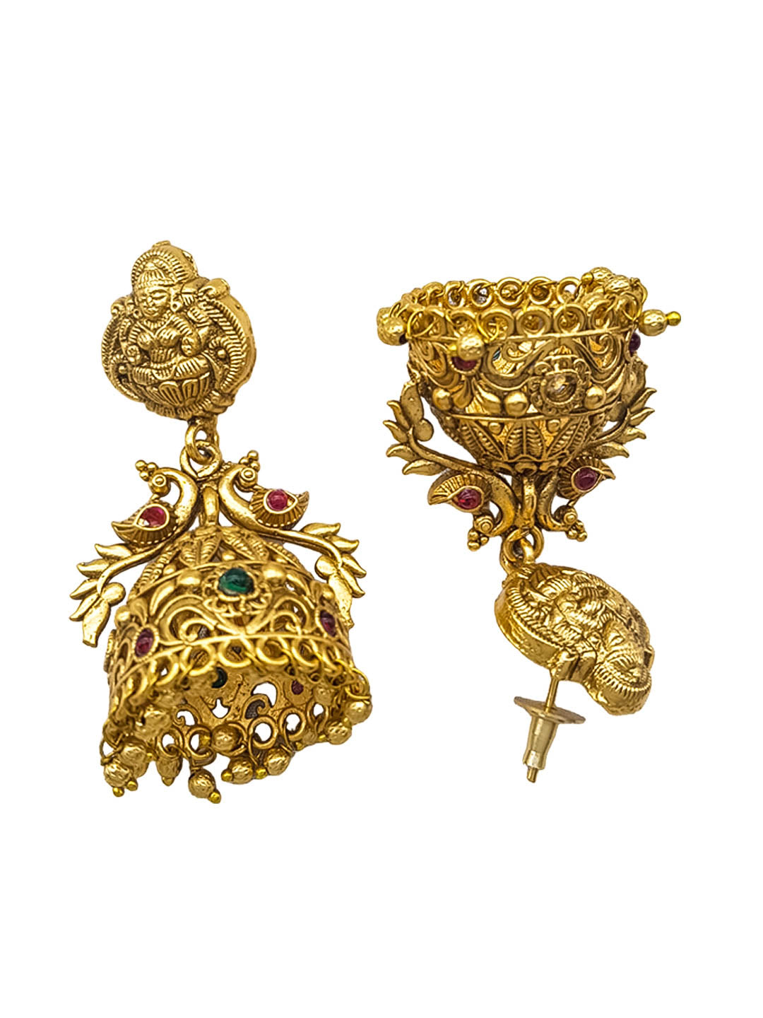 Premium Gold Plated Cute Jhumki Earrings 22096N