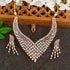 Premium Gold Plated Designer CZ Necklace Set 16193N - Griiham