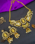 Premium Gold Plated Designer CZ Stones Necklace set - Griiham