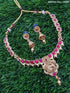 Premium Gold Plated Elegant All occasions Necklace Set in different colours 11988N-1