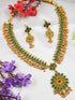 Premium Gold Plated Elegant Necklace Set with Green Color Stones - Griiham