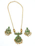 Premium Gold Plated Floral pendant set 13323N - Griiham