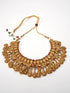 Premium Gold Plated Heavy Look Laxmi Necklace Set 9255N - Griiham