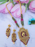 Premium Gold Plated Long Bridal Necklace Set with Stones 11591N