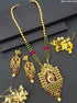 Premium Gold Plated Long Bridal Necklace Set with Stones 11591N