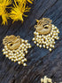 Premium Gold Plated Peacock Studs  / Earrings 13296N