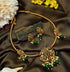 Premium Gold Plated Pipe Necklace set with Multicolour stones 10485N - Griiham