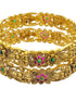 Premium Gold Plated Set of 2 Bangles with AD Stones 22246A