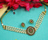 Premium Gold Plated Stone Chic Necklace set with Pearl String 10415N - Griiham