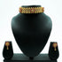 Premium Gold Plated Trending Short Chic Flat Necklace set 10409N - Griiham