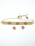 Premium Gold Plated Trending Short Chic Flat Necklace set 10409N - Griiham