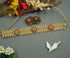 Premium Gold Plated Trending Short Chic Flat Necklace set 10409N - Griiham