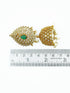 Premium Gold Polish Sayara Collection CZ Studded Jhumki 11413N - Griiham