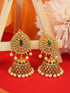 Premium Gold Polish Sayara Collection CZ Studded Jhumki 11413N - Griiham