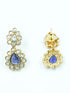 Premium Gold Polki Necklace Set with Colour Options 12575N - Griiham