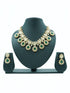 Premium Gold Polki Necklace Set with Colour Options 12575N - Griiham