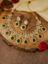 Premium Gold Polki Necklace Set with Colour Options 12575N - Griiham