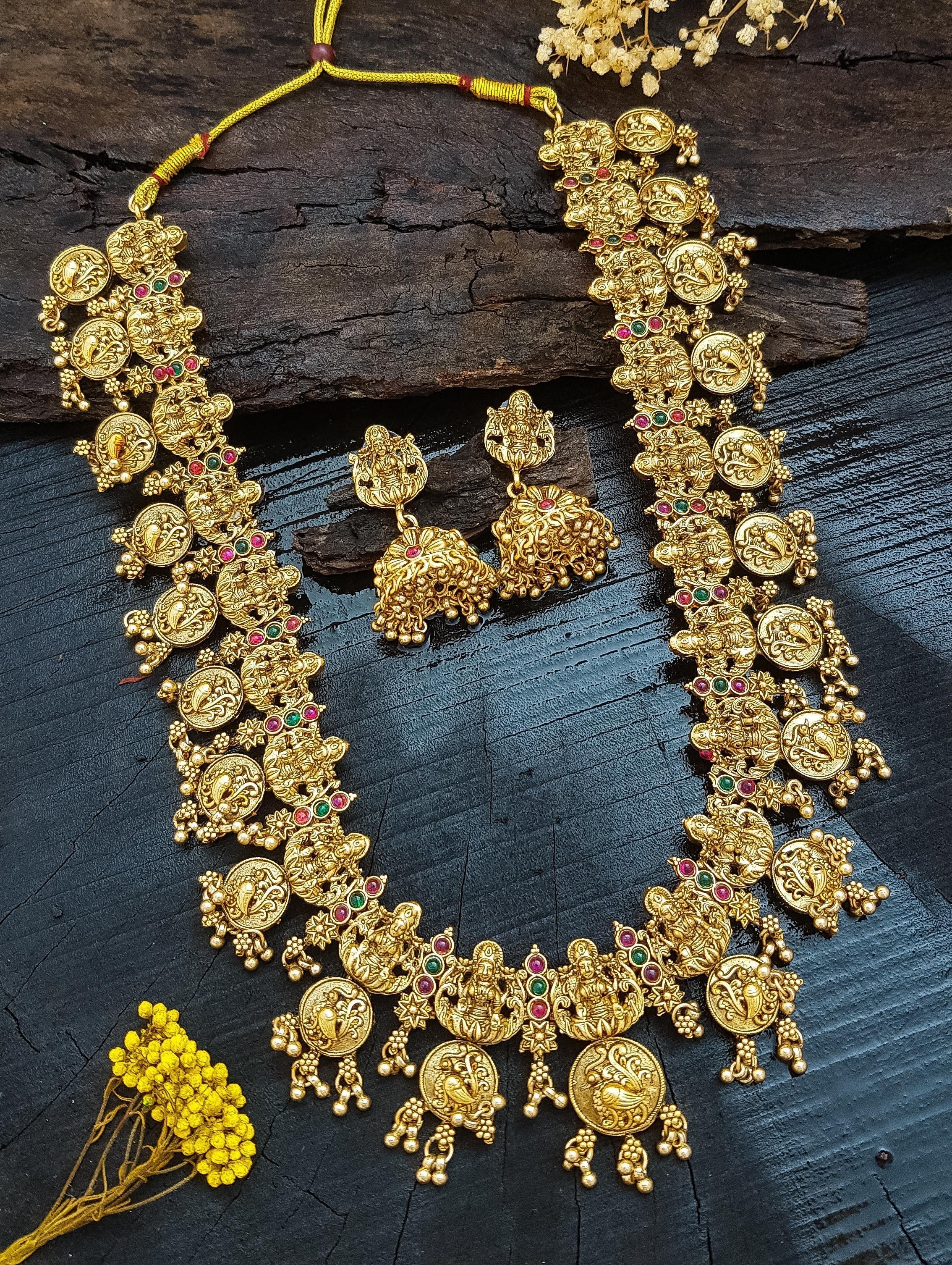 Premium Gold finish Bestseller Long Necklace Haram 17049N -1
