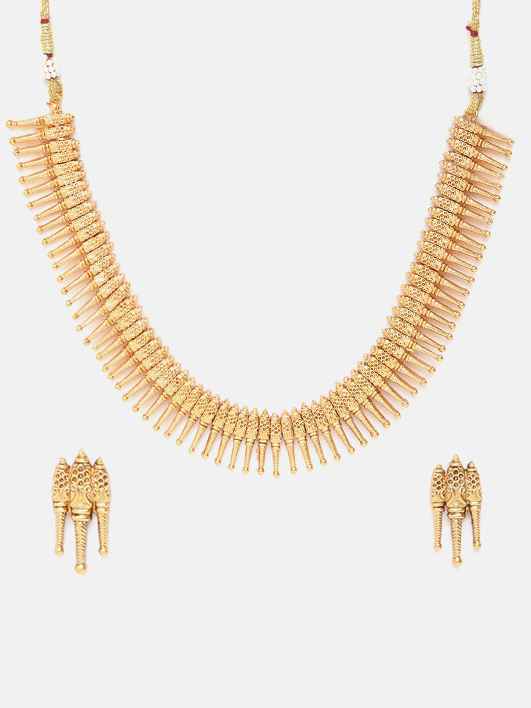 Premium Gold finish coorgi necklace 5724N