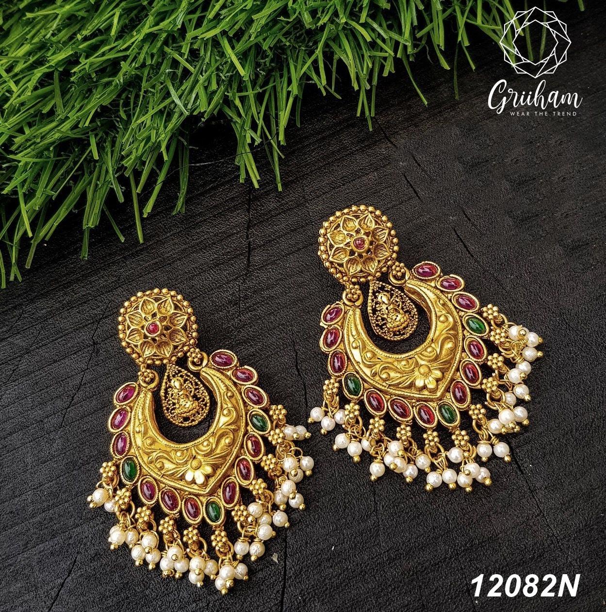 Premium High Gold Plated Earring/ Jhumka 12082N-1