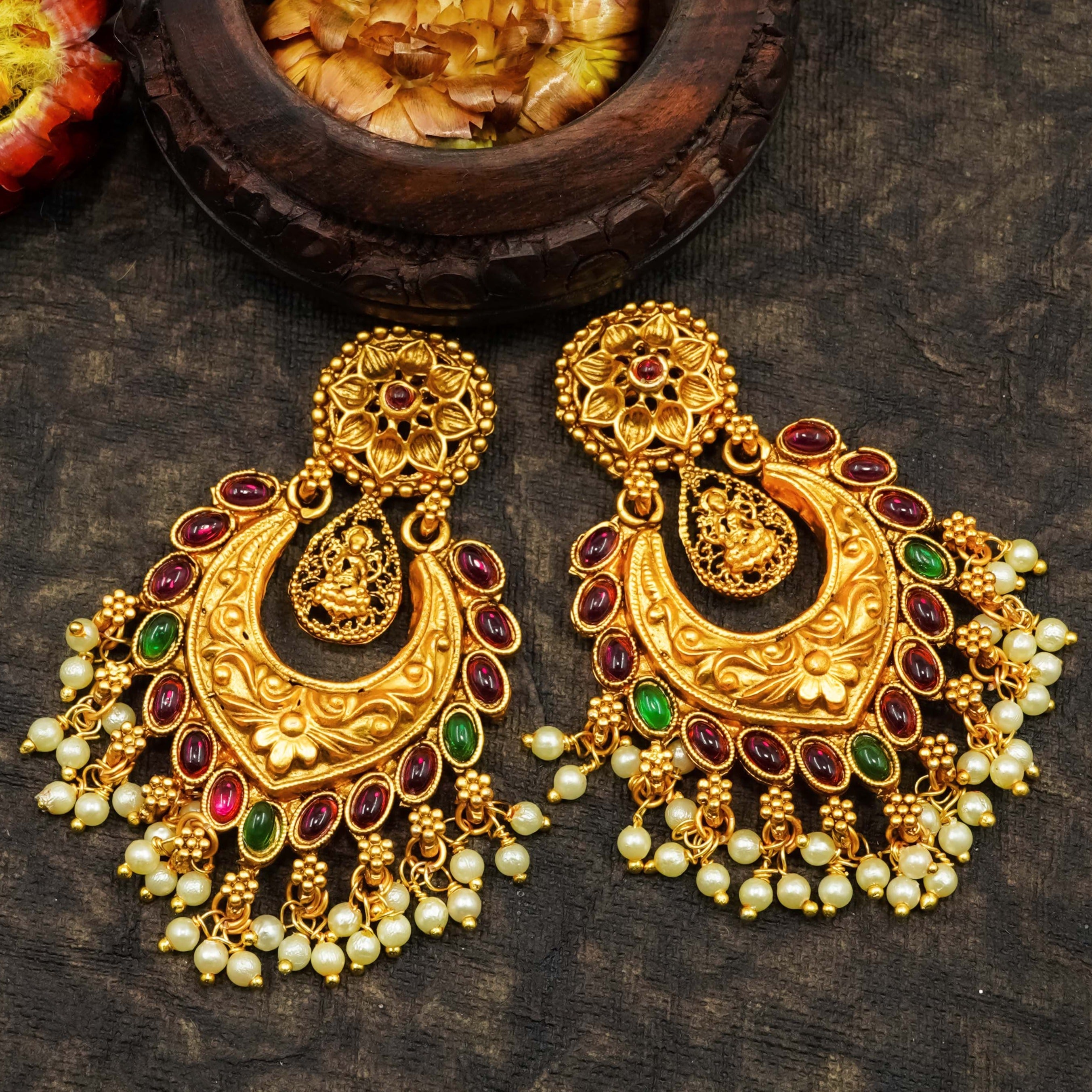 Premium High Gold Plated Earring/ Jhumka 12082N-1