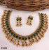 Premium Polish Ball pattern Best seller Short necklace Set 8148N-Necklace Set-Griiham-Green-Griiham