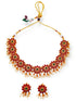 Premium Quality Latest design Gold Plated Krishna Necklace Set 7279N - Griiham