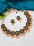 Premium Quality Latest design Gold Plated Krishna Necklace Set 7279N - Griiham