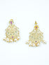 Premium Quality Laxmi Design Multi Colour AD Necklace Set Combo (Long+short) with Maang Tikka NRG06-1600-4317N - Griiham