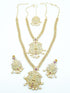 Premium Quality Laxmi Design Multi Colour AD Necklace Set Combo (Long+short) with Maang Tikka NRG06-1600-4317N - Griiham