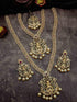 Premium Quality Laxmi Design Multi Colour AD Necklace Set Combo (Long+short) with Maang Tikka NRG06-1600-4317N - Griiham
