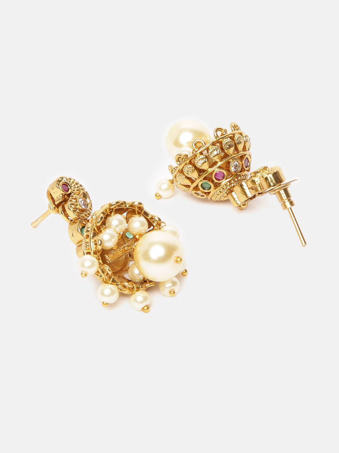 Premium Quality Short Mango malai necklace set 5876N