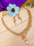 Premium Quality Short necklace set with Navratna stones Stones 5837N