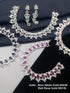 Premium Rose Gold Plated with sparkling Red and White CZ stones designer Necklace Set 8931N-Necklace Set-Griiham-Griiham