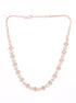 Premium Rose Gold Plated with sparkling White CZ stones designer Necklace Set 8949N - Griiham