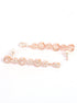 Premium Rose Gold Plated with sparkling White CZ stones designer Necklace Set 8949N - Griiham