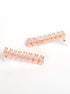 Premium Rose Gold Plated with sparkling white CZ stones Solitaire design Necklace set - Griiham