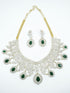 Premium Sayara Collection CZ Studded Bridal Necklace Set 11355N - Griiham