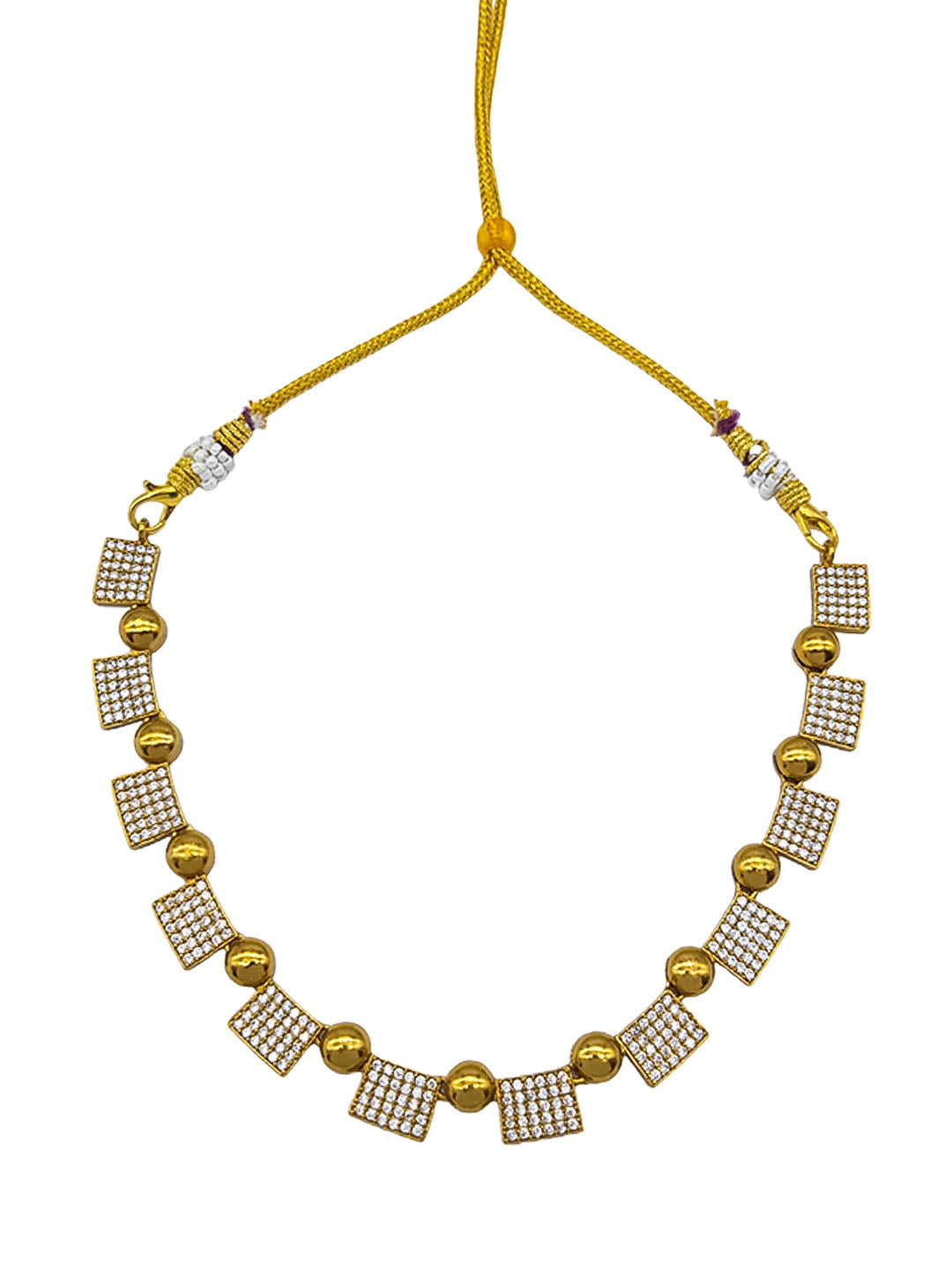 Premium Sayara Collection Elegant  CZ Necklace Set 22135N